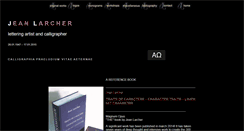 Desktop Screenshot of larchercalligraphy.com