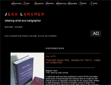 Tablet Screenshot of larchercalligraphy.com